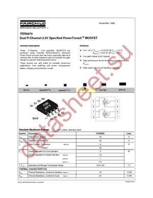 FDS6875 datasheet  